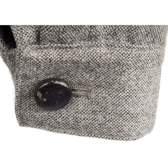 Vintage 70s MORT SCHRADER Gray Wool Double Breasted Blazer Jacket - Picture 4 of 5